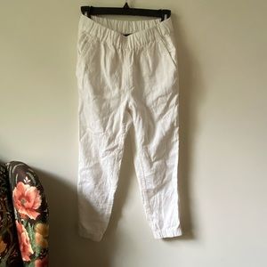 White linen pants J.Crew